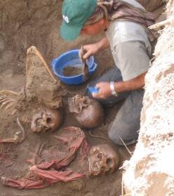 Foto de una Exhumación en Xoyabaj.